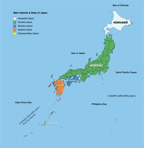 japan islands map